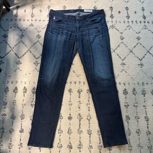 Adriano Goldschmied “The Stilt” Cigarette Leg Jeans 30R Dark Wash Stretch